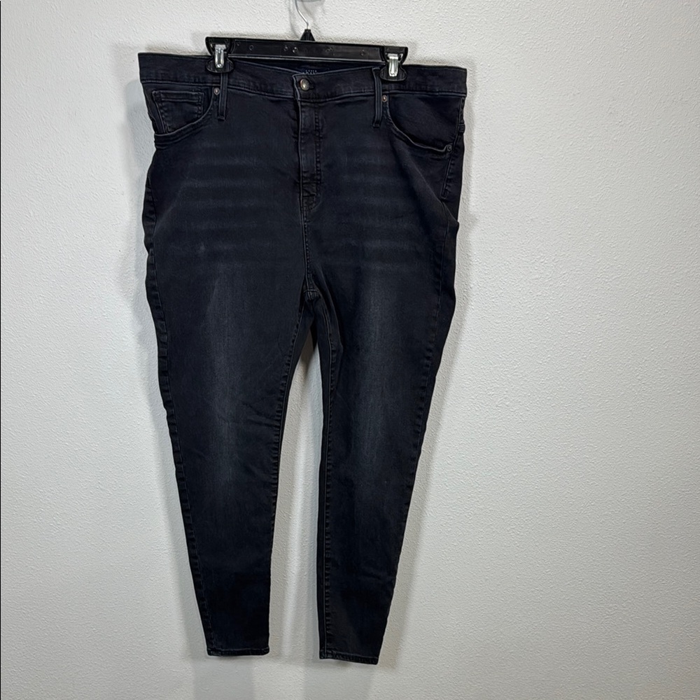J‎ crew 10" high-rise skinny jean in Allenham wash  Black Denim Jeans plus 35